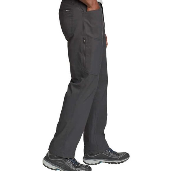 Eddie Bauer Fleece Lined Tech Pants Mens 38 x 32" Gray Water Repellent Insulated - Picture 6 of 14